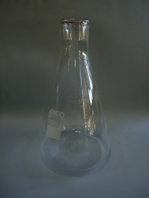 Matraz Erlenmeyer borosilicato 1 litro